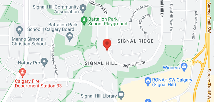 map of 3080 SIGNAL HILL DR SW